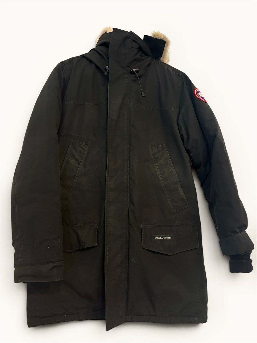 Canada Goose Langford Parka Men's Hooded Parka in Black Size Large